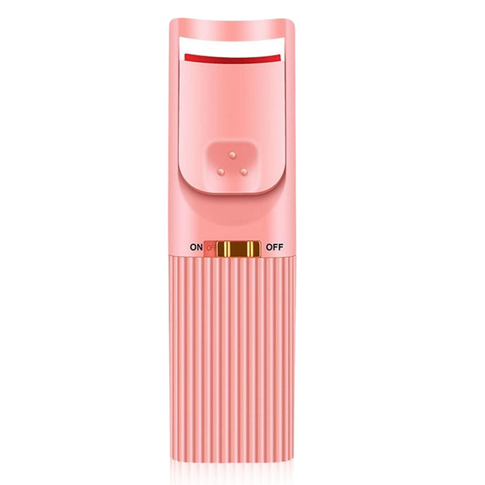 heated eyelash curler,  long-lasting styling,  natural-looking curl ,battery models - pink