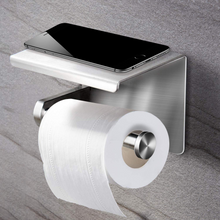 Load image into Gallery viewer, Toilet Paper Holder with Shelf, Easy To Install ,Toilet Paper Holder Stand by SIXIA
